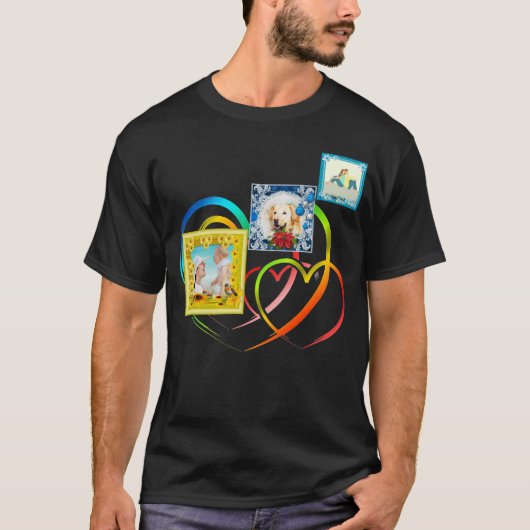 Drie fotocollage t-shirt (Voorkant)