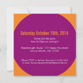 Drie foto's 50th FIVEOH! Fotoverjaardagsuitnodigin Kaart (Achterkant)