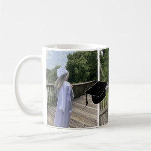 Drie foto's afstudeercollage koffiemok