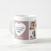 Drie foto's en een hart | Beste oma ooit Koffiemok (Voorkant links)