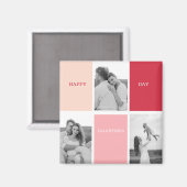 Drie foto's | Fijne Valentijnsdag Magneet (Voorkant / Achterkant)