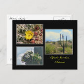 drie foto's van het briefkaart Apache Junction Ari (Voorkant / Achterkant)