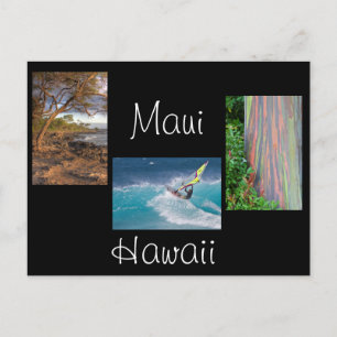 Drie foto's van Maui Briefkaart