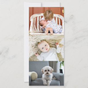 Drie foto's - Verticaal kerstcadeautje op maat