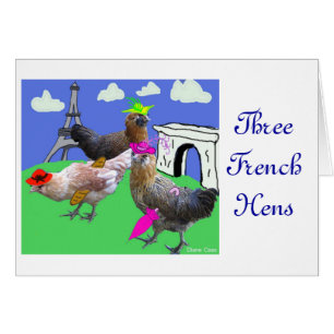 Drie Franse hennen