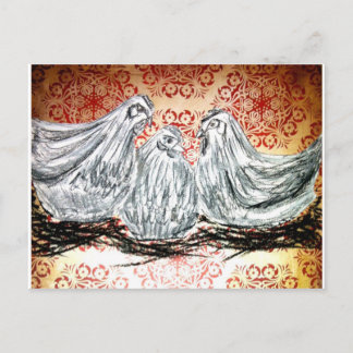 Drie Franse hennen Briefkaart