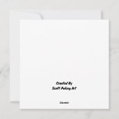 Drie Franse hennen Feestdagenkaart (Achterkant)