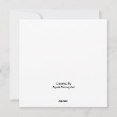 Drie Franse hennen Feestdagenkaart (Achterkant)