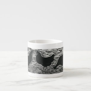 Drie Franse Hens Espresso Cup Kop