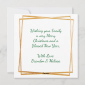 Drie Franse kippen | Twaalf dagen Kerst Feestdagenkaart (Achterkant)