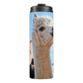 Drie Funny Alpacas Thermosbeker (Voorkant)