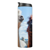 Drie Funny Alpacas Thermosbeker (Geroteerd rechts)