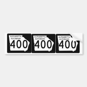 DRIE GA 400 "Alpharetta Autobahn" Bumpersticker