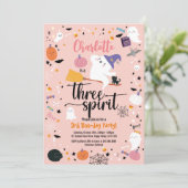 Drie Gedistilleerde Meisjes 3rd Birthday Halloween (Staand voorkant)