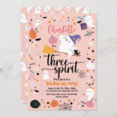 Drie Gedistilleerde Meisjes 3rd Birthday Halloween (Voorkant / Achterkant)