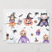 Drie Geest Halloween Ghost 3e Verjaardag Foto Kaart (Achterkant)