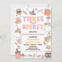 Drie Geest Halloween Ghost Uitnodiging