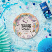 Drie Geest Retro Halloween 3e Verjaardag Party Papieren Bordje (Feest)