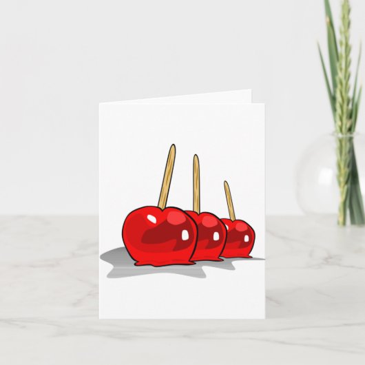 Drie Geglazuurde Appels Briefkaarten (Voorkant)