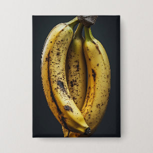 Drie Geïsoleerde Lekkere Bananen Button