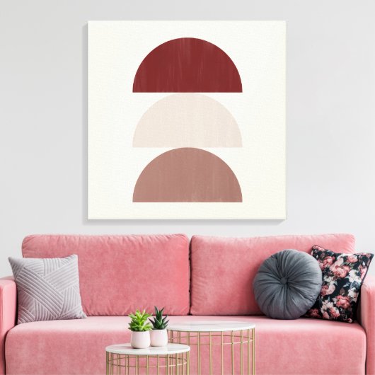 Drie gekleurde afkortingen 01 canvas afdruk (Insitu (Woonkamer))