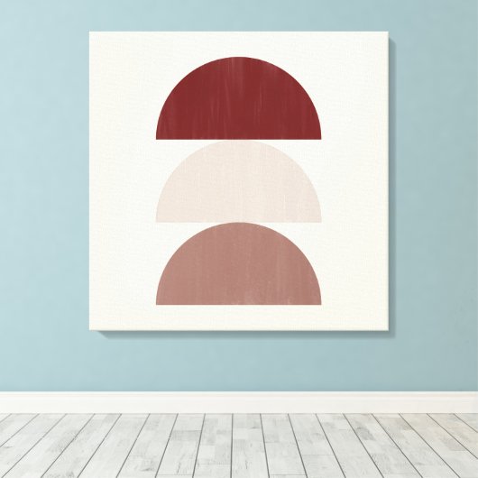 Drie gekleurde afkortingen 01 canvas afdruk (Insitu (Houten vloer))