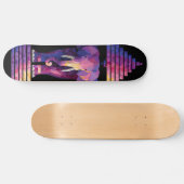 Drie gekleurde ellefante kunst skateboard (Horizontaal)