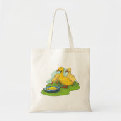 Drie gele ducklings tote bag (Voorkant)