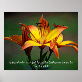 Drie gele foto's van de Schrift Fotografische Kuns Poster