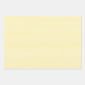 Drie gele stripes met schaduwen die papierbladen v inpakpapier vel (Voorkant 3)