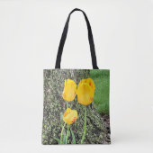 Drie gele tulpen / draagtas (Voorkant)