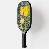 Drie gele tulpen / pickleball paddle (Links)
