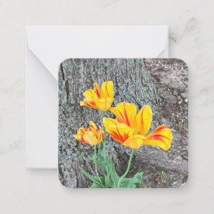 Drie Gele Tulpen Sequel / Flat Notitiekaartje