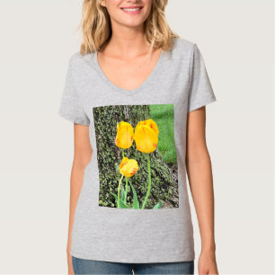 Drie gele tulpen / t-shirt