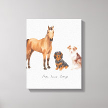 Drie geliefde huisdieren