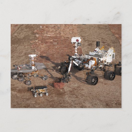 Drie generaties Marsrovers. Briefkaart (Voorkant)
