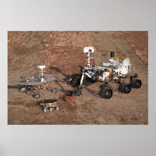 Drie generaties Marsrovers. Poster