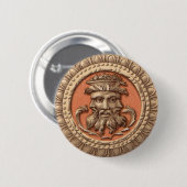 drie gezichten ronde button 5,7 cm (Voorkant /achterkant)