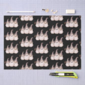 Drie Ghosts Grey Witch's Petten Patroon Halloween Tissuepapier (Craft)