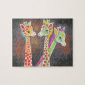 Drie Giraffes Legpuzzel (Horizontaal)