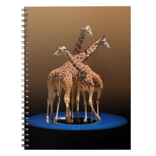 DRIE GIRAFFES NOTITIEBOEK (Voorkant)