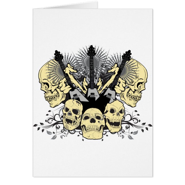 Drie gitaren met Skulls (Voorkant)