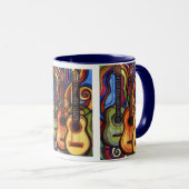 Drie gitaren mok (Voorkant rechts)