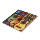 Drie gitaren tegeltje (Zijkant)