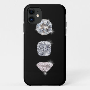 Drie glans kristal diamanten iPhone 11 hoesje