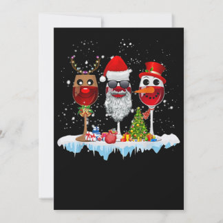 Drie glazen kerstlampjes voor de kerstman x save the date