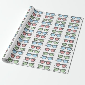 Drie glazen schets cadeaupapier