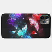 Drie gloeiende vlinders op nachtrustachtergrond Case-Mate iPhone case (Achterkant (horizontaal))