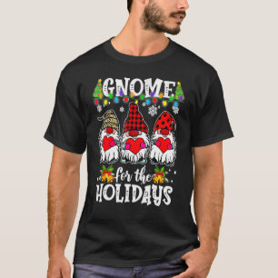Drie Gnomen Buffalo Pset Red-kerstlames T-shirt
