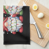 Drie Gnomen Buffalo Pset Red Kerstmis Theedoek (Quarter Fold)